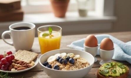 Petit déjeuner équilibré
